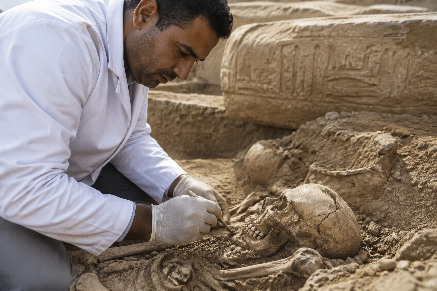 Ancient Egyptian Skull Fractures Suggest Royal Servants Were Sacrificed