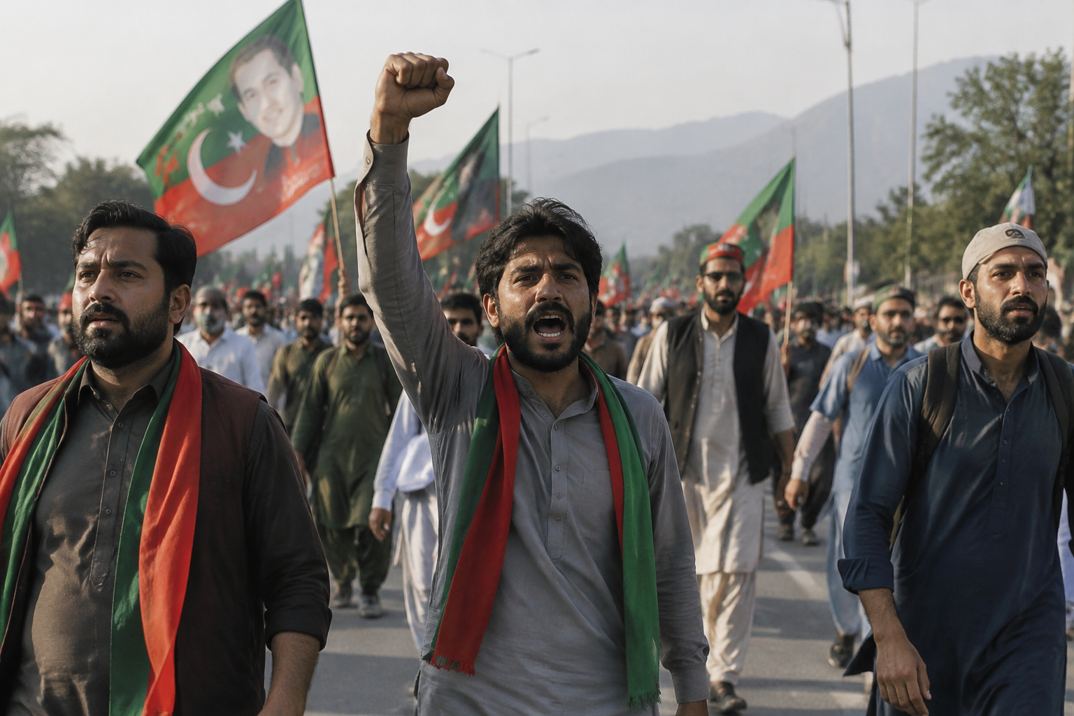 Imran Khan supporters march to Pakistan's capital after talks stall