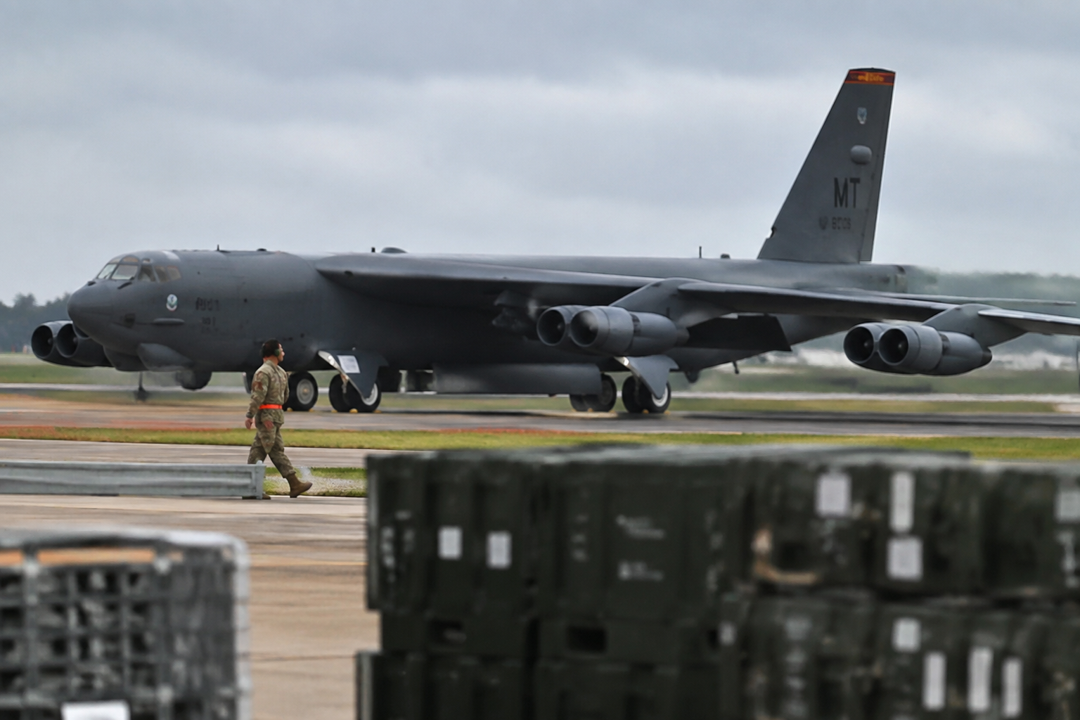 Trump says threat prompted US bomber withdrawal from RAF Fairford