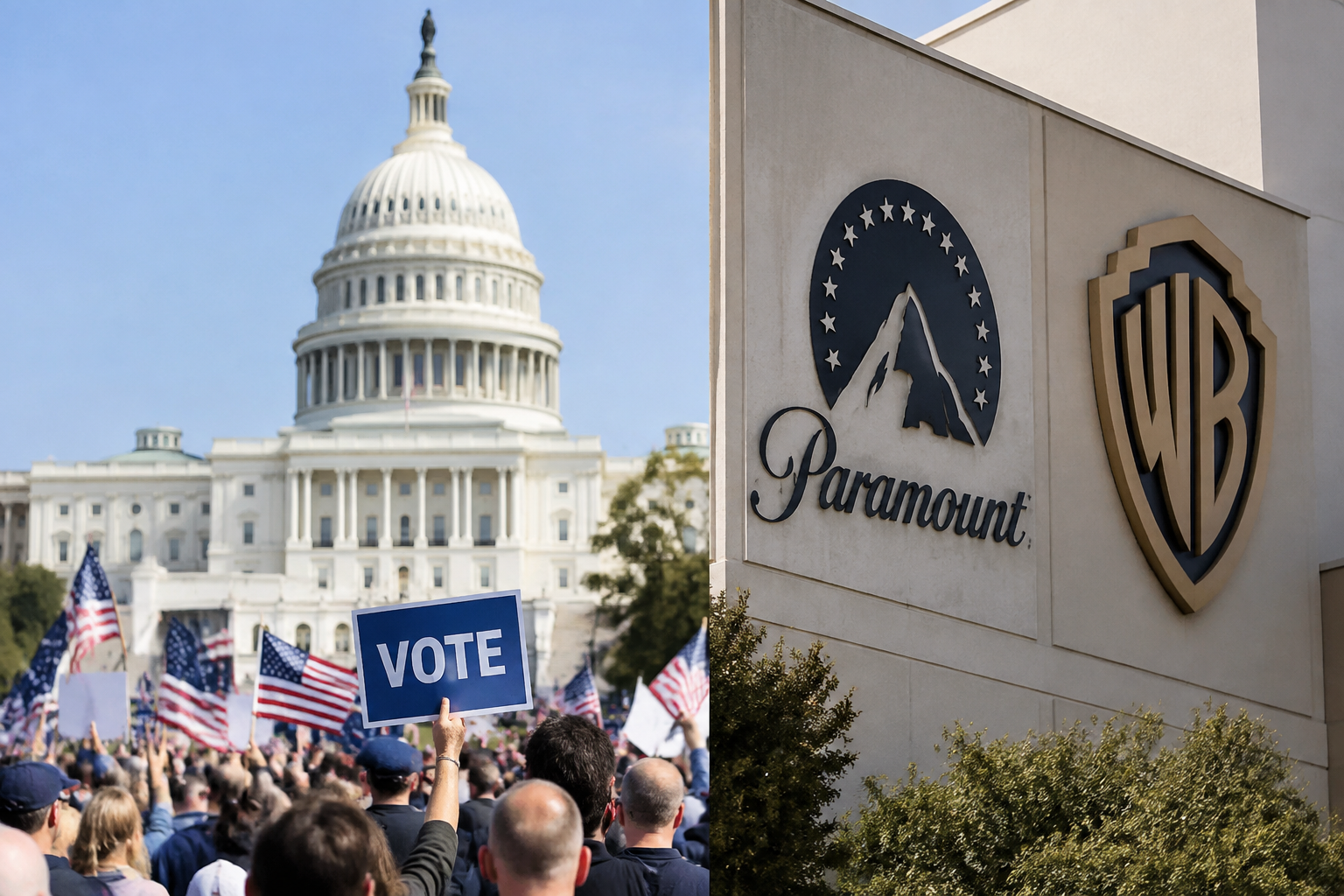 Democrats Lead in Midterm Polls; Paramount-Warner Bros. Merger Set to Close