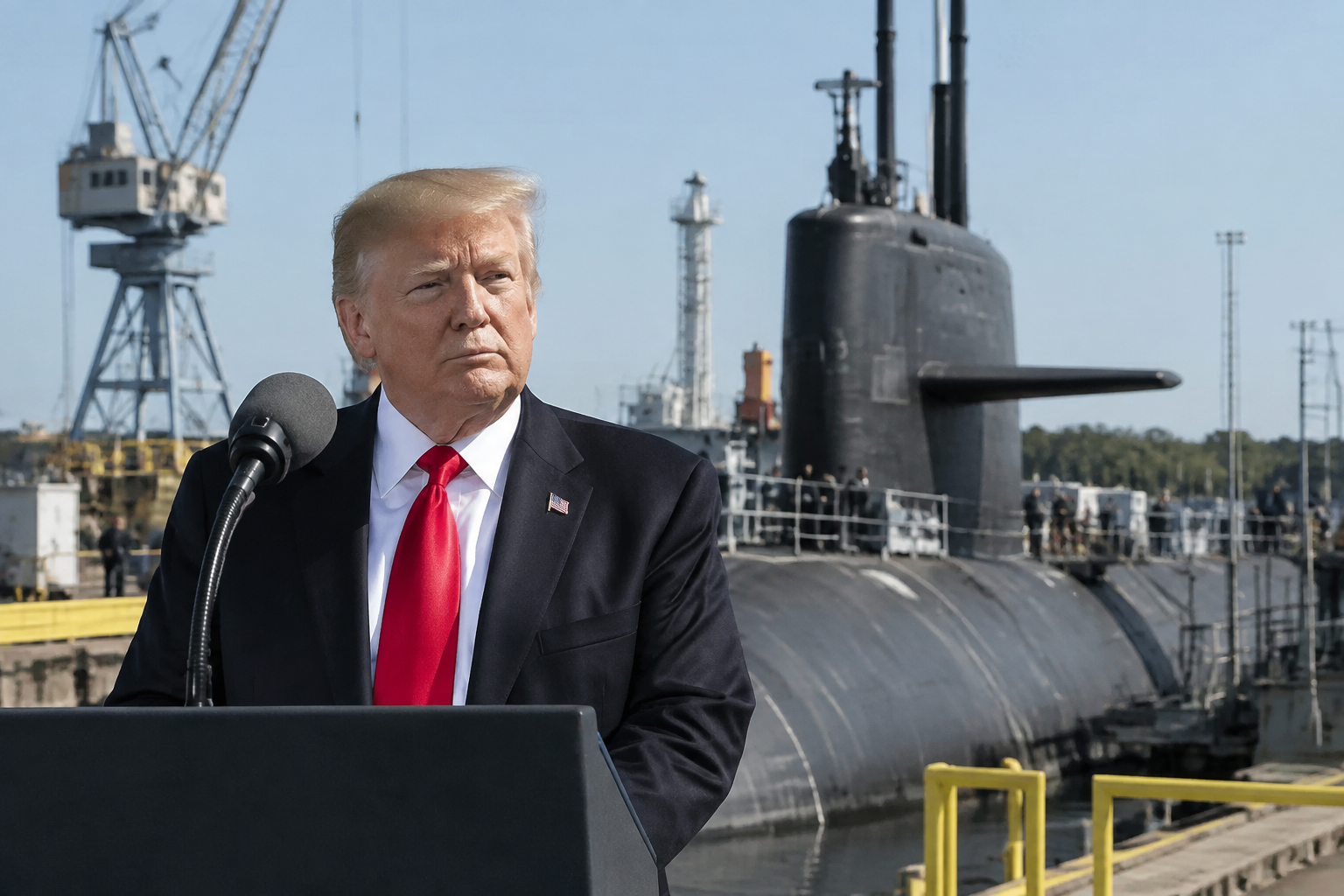 Trump to Announce Investment in Maryland Submarine Facility