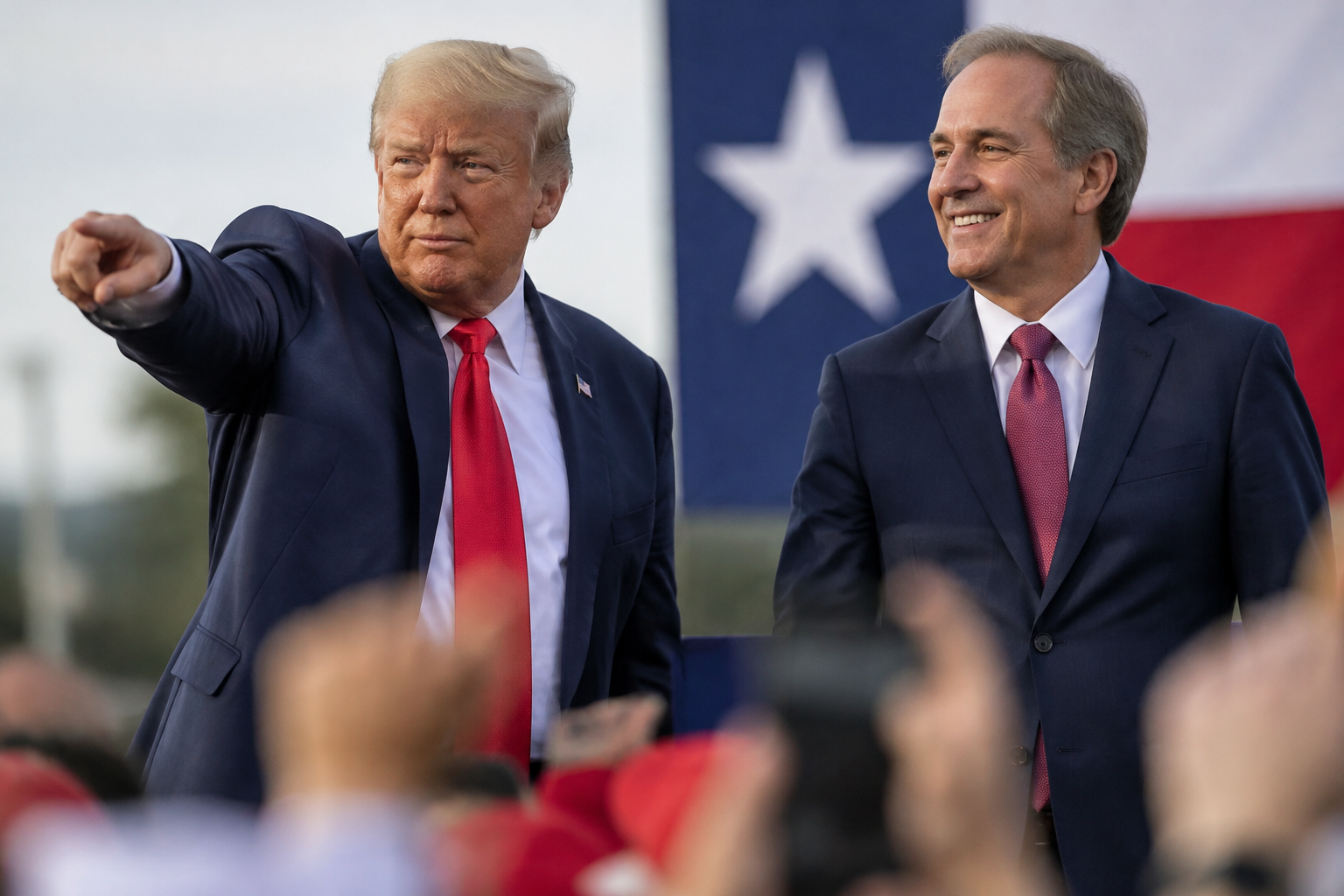 Trump Campaigns for Ken Paxton in Texas Senate Race