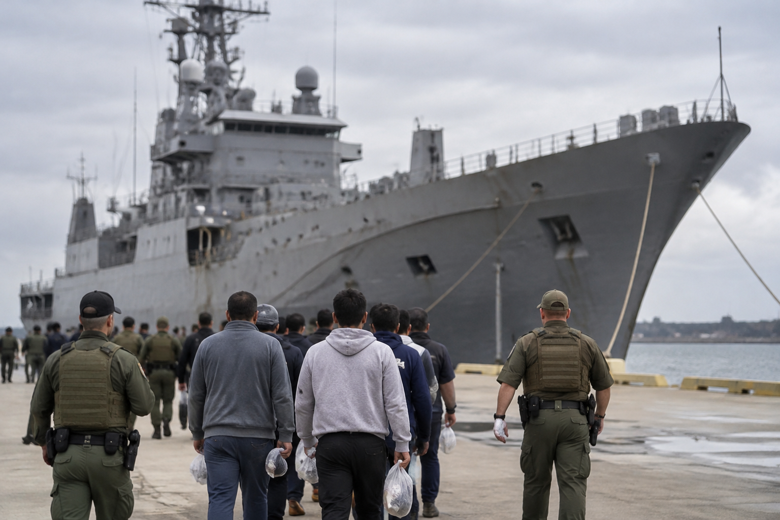 Trump Administration Weighs Ships for Immigrant Deportations