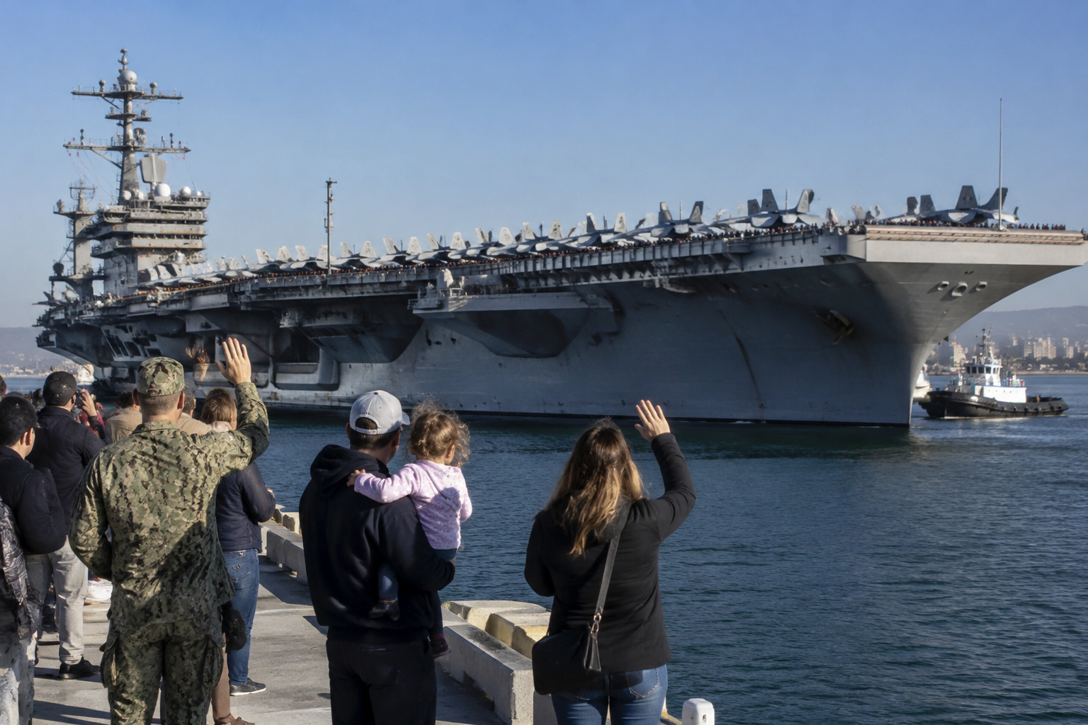 USS Abraham Lincoln Returns to San Diego After Record Time at Sea