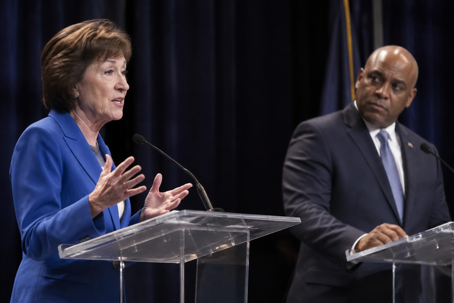 Susan Collins and Troy Jackson Clash in Second Maine Senate Debate