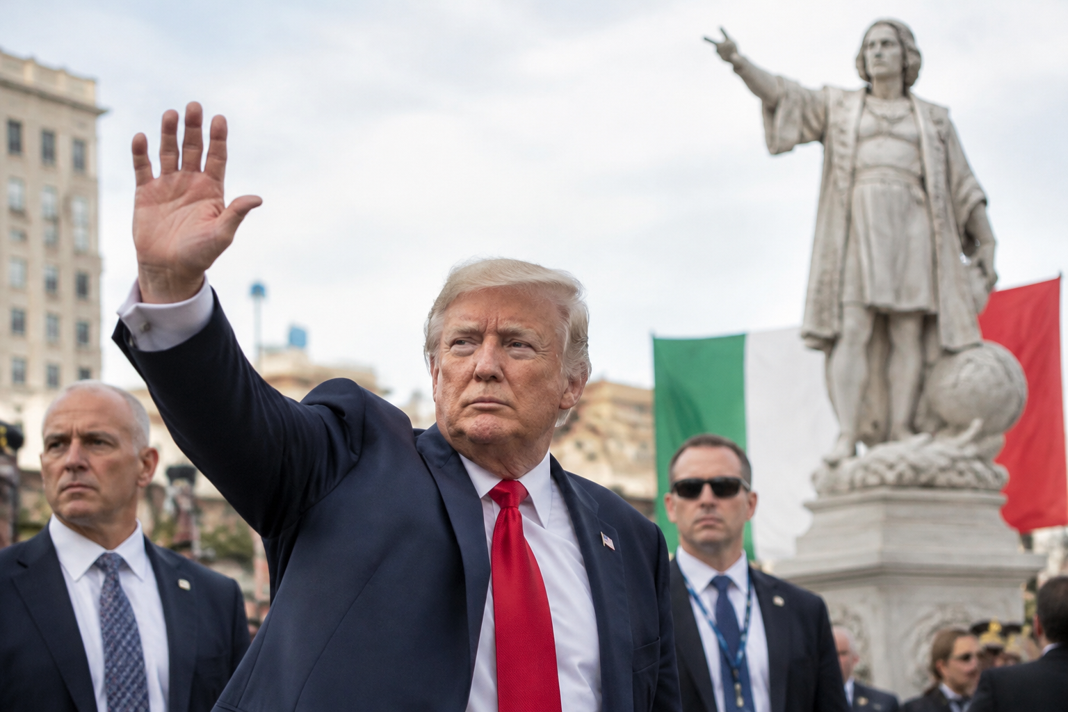 Trump Appeals to Italian Americans as a Defender of Columbus