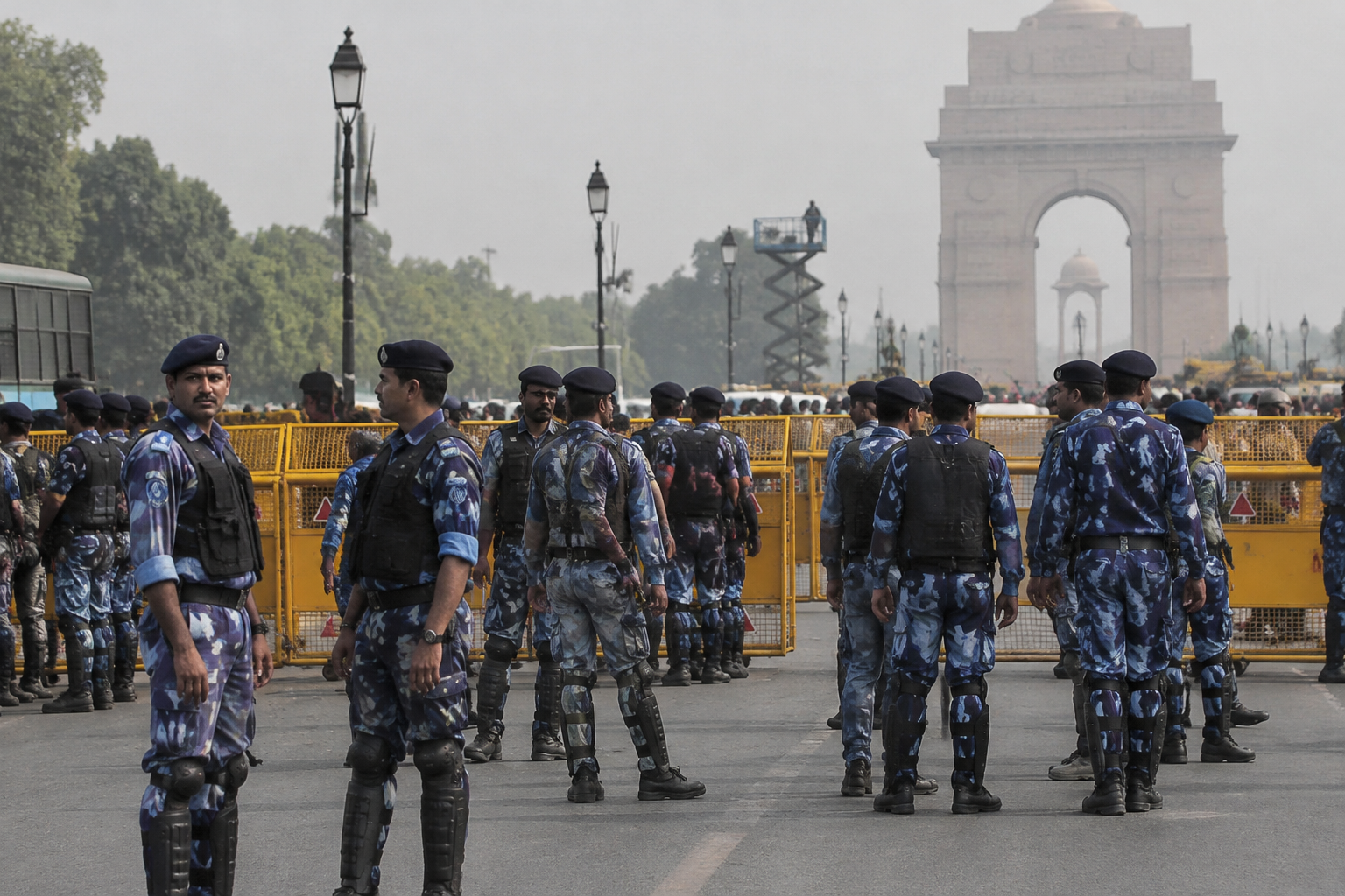 Delhi deploys thousands of security personnel ahead of ‘cockroach’ protest
