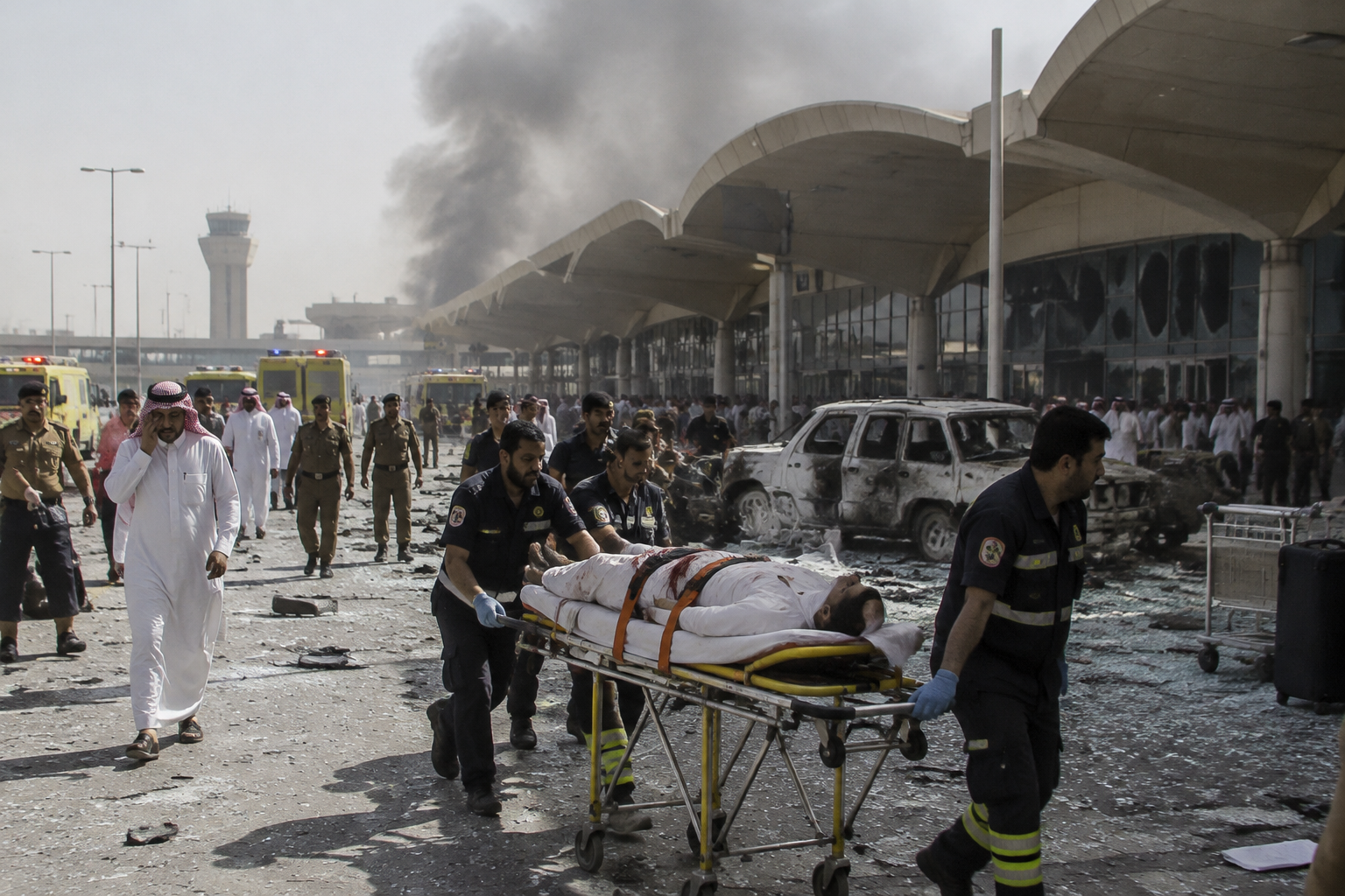 Riyadh airport attack kills 12, injures more than 300, Saudi authorities say
