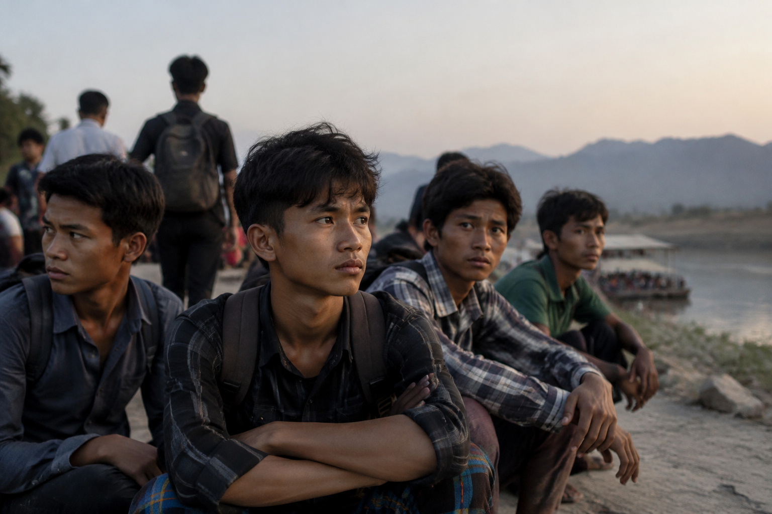 Young men in Myanmar fear abduction and sale to the army