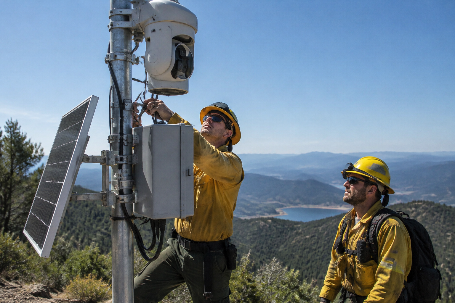 California Firefighters Install Cameras to Spot Wildfires Early