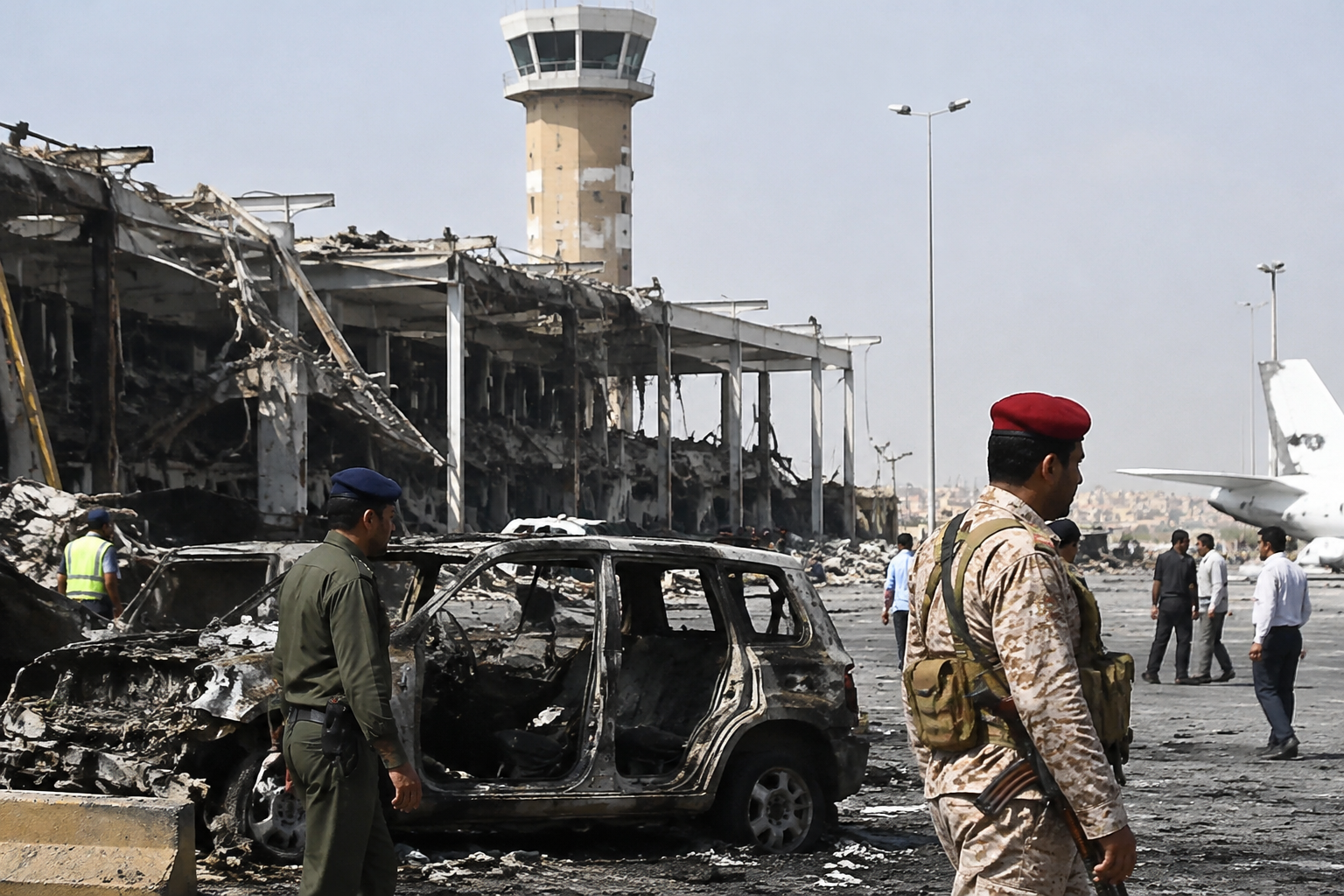 Saudi minister vows serious response after Houthi airport attacks kill 13