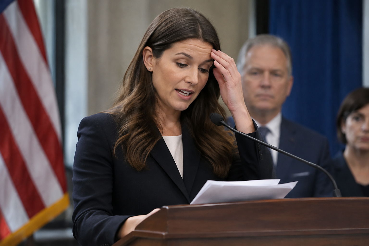 Katie Zacharia’s First Lectern Appearance Marked by Script and Slip-Up