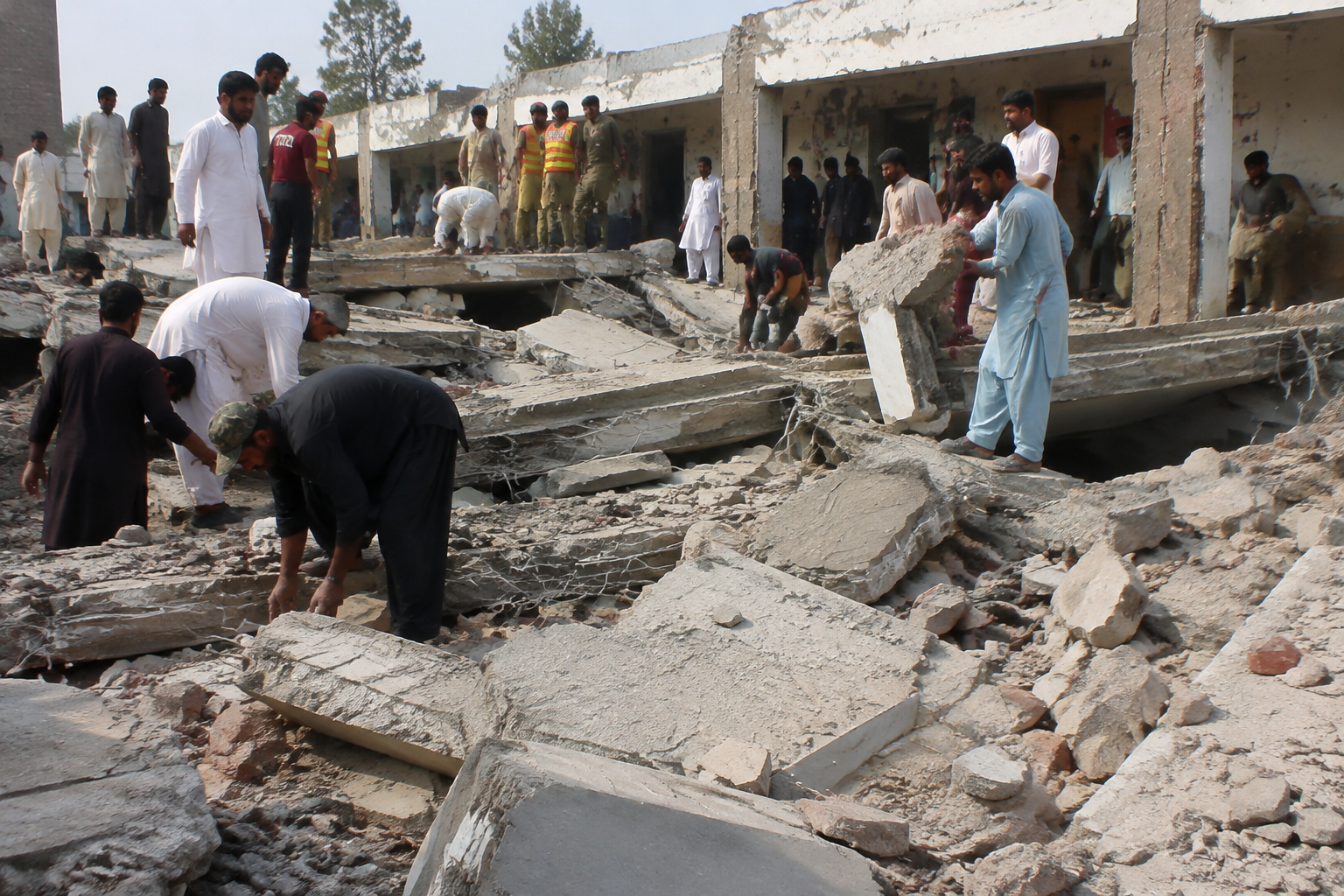 Pakistan School Roof Collapse Kills at Least 29, Injures More Than 50