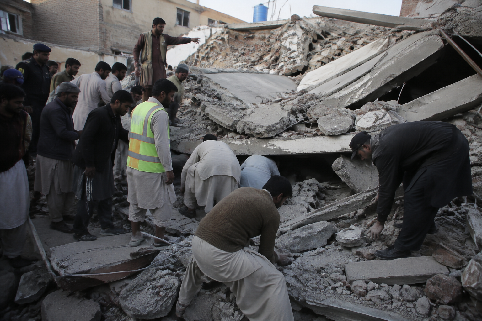 At least 33 killed in school roof collapse in Peshawar, Pakistan