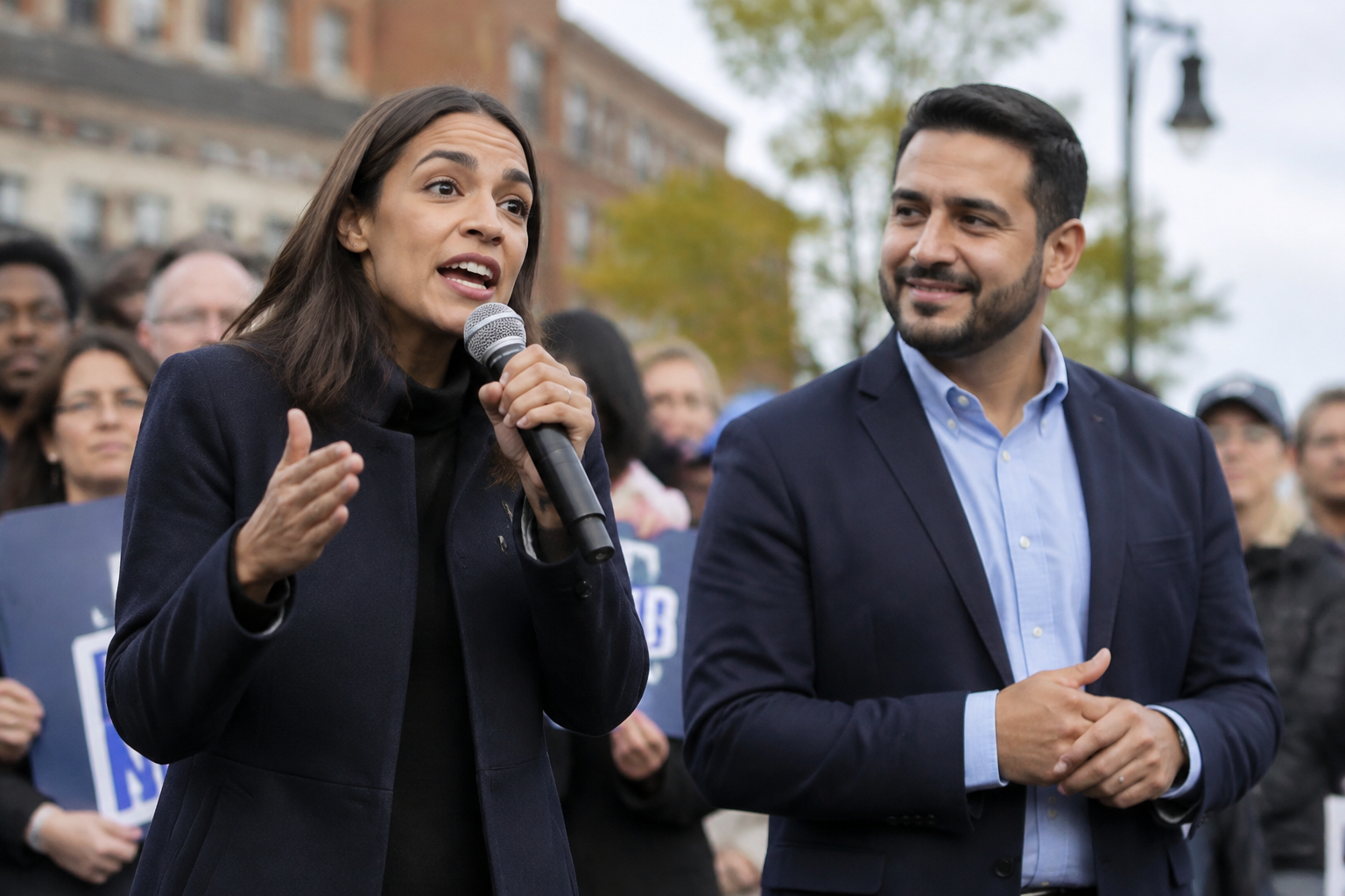 Ocasio-Cortez Campaigns With El-Sayed in Michigan Senate Race