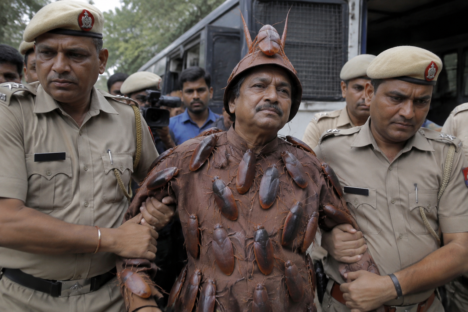 India's 'cockroach' party founder detained ahead of Delhi protest
