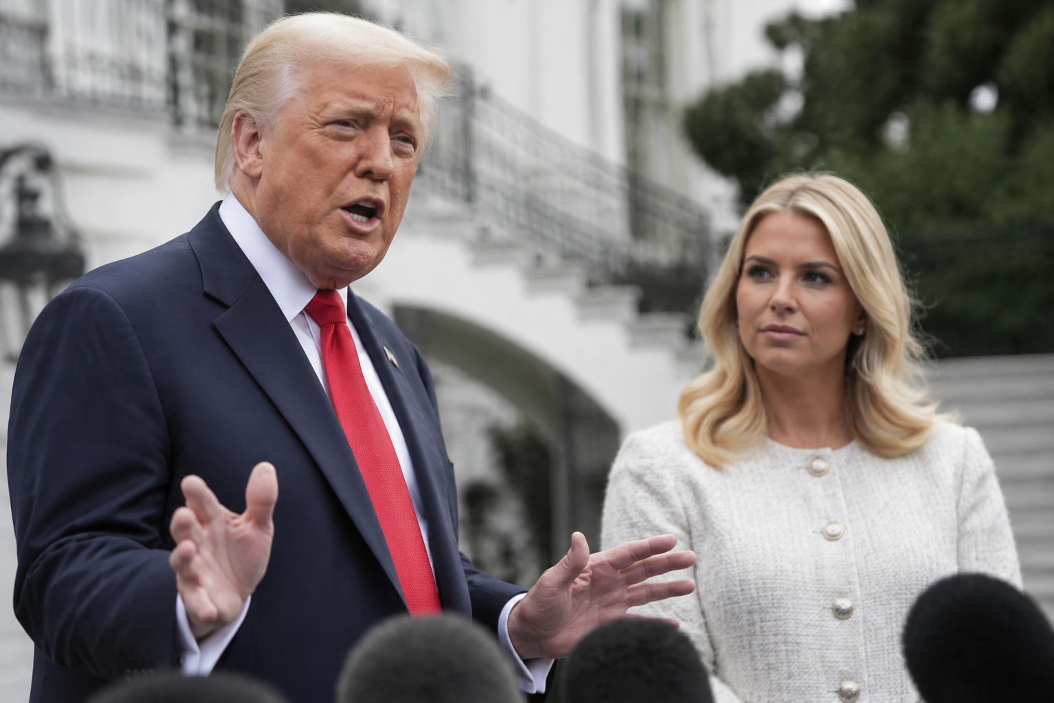 Trump raises questions about press secretary's future