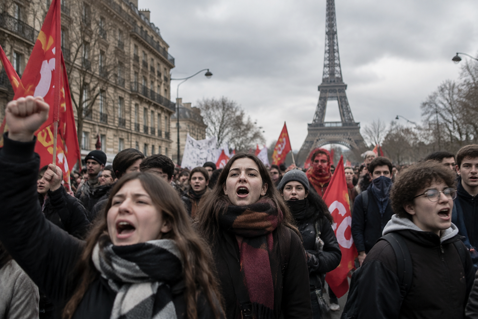 Protesters Join Students Across France Over Rising Living Costs
