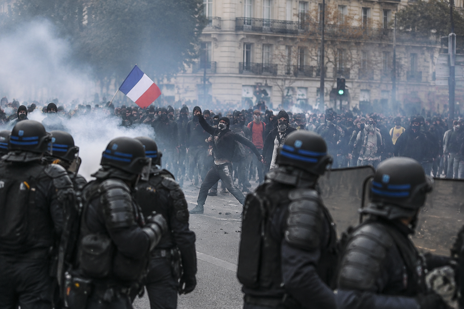 Around 1,800 arrested after protests turn violent in France