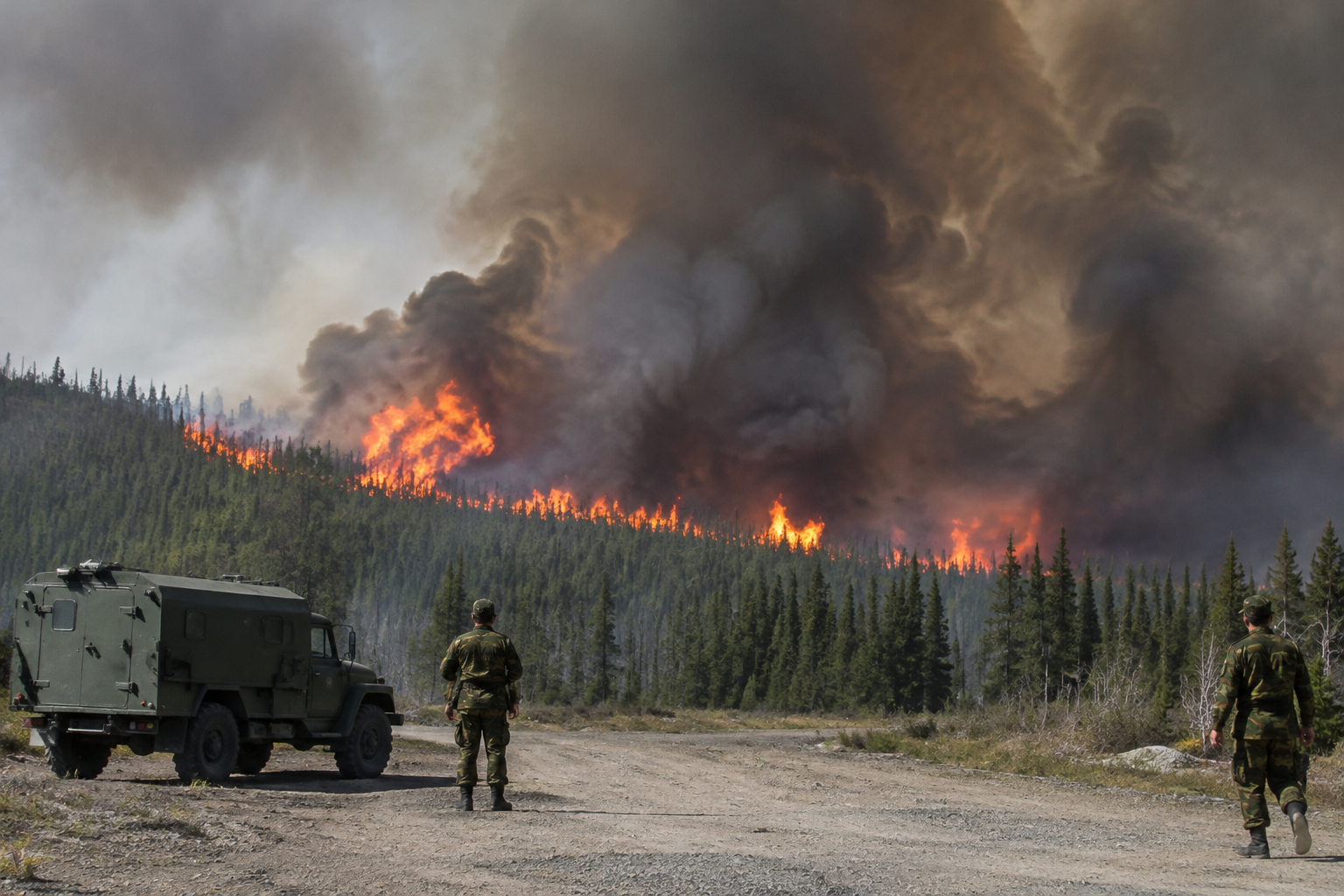 Canada military base fire killed four, reportedly spread a kilometre in seconds