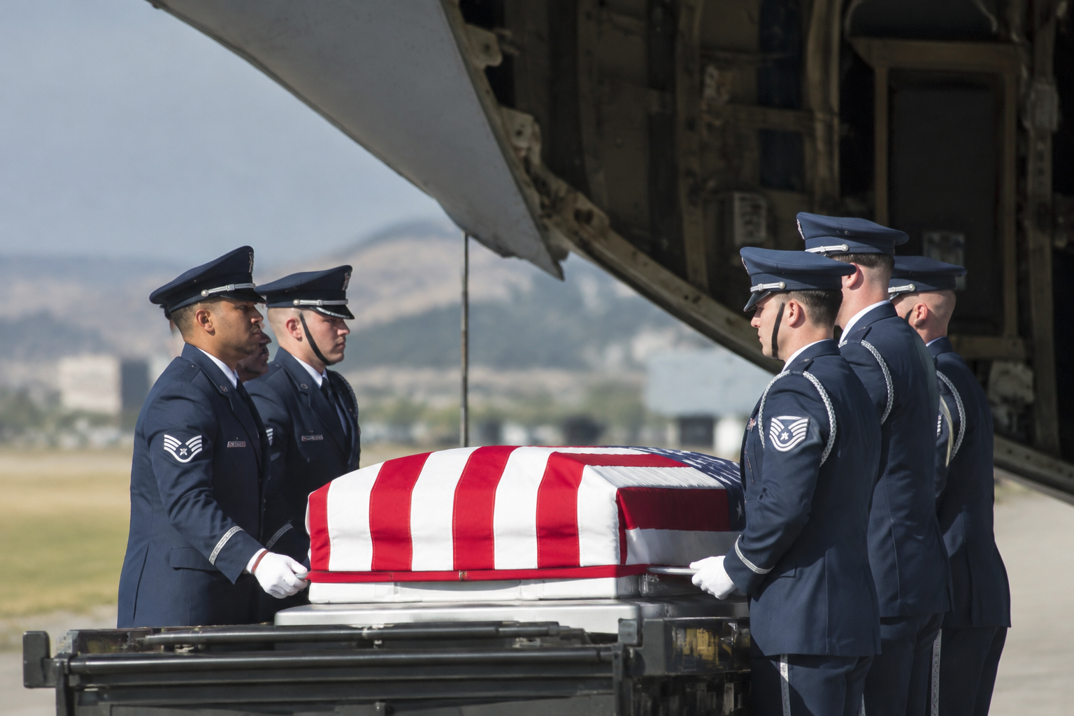US airman dies after descent goes wrong before Texas college football game
