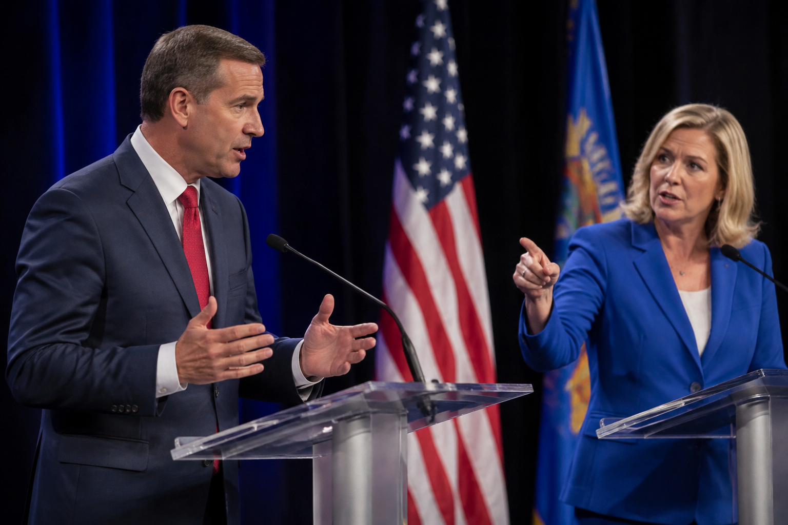 Crowley and Tiffany Clash in Wisconsin Governor Debate