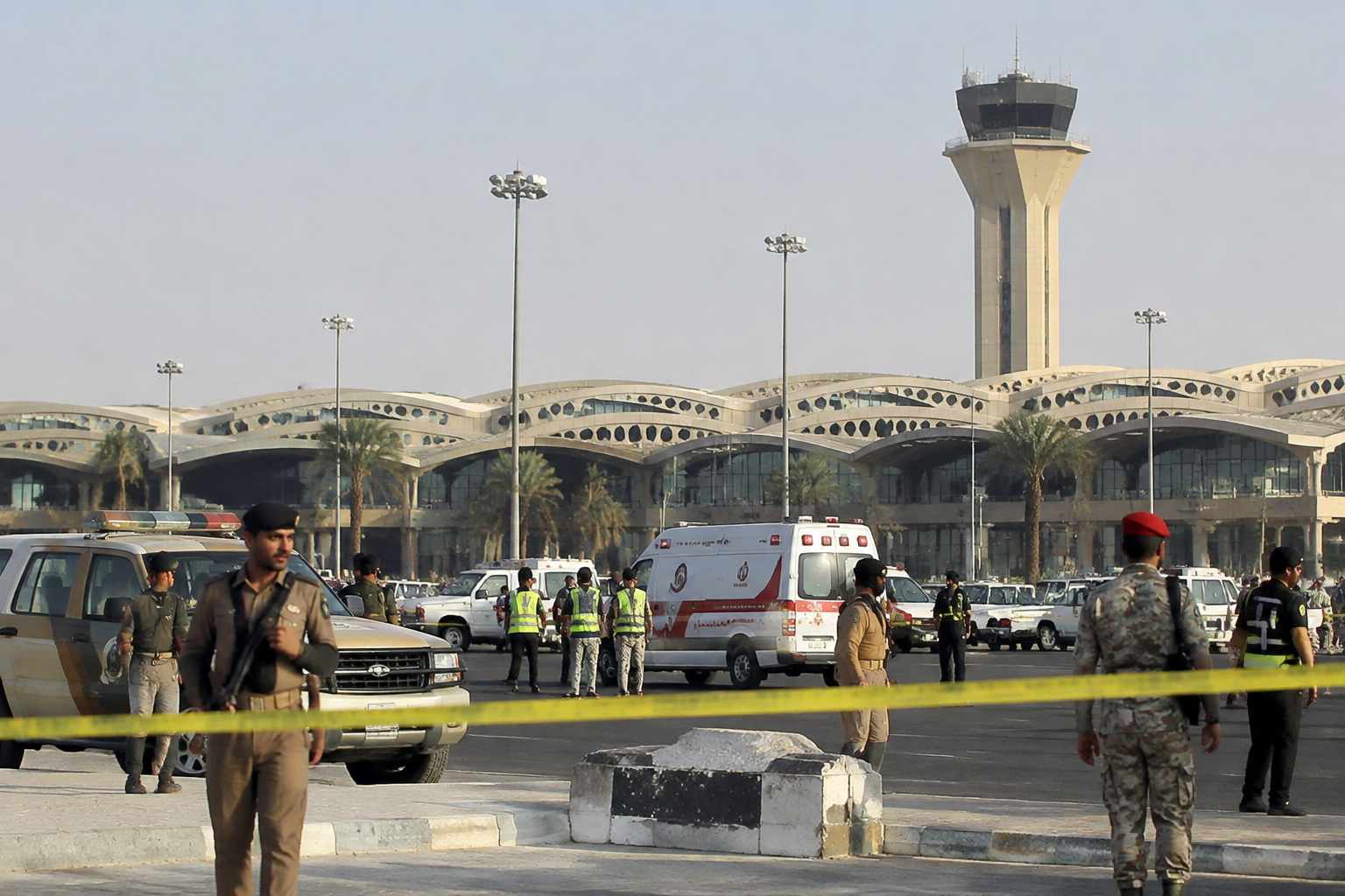 Two killed in eastern Saudi Arabia airport attack, authorities say