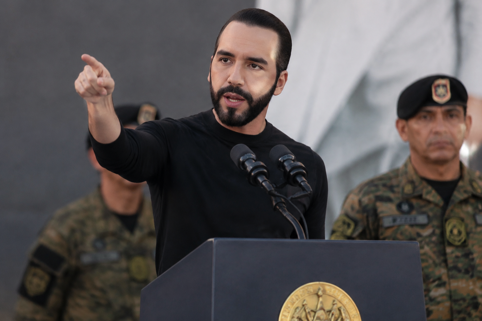 El Salvador's president threatens Haitian gangs over missing force members