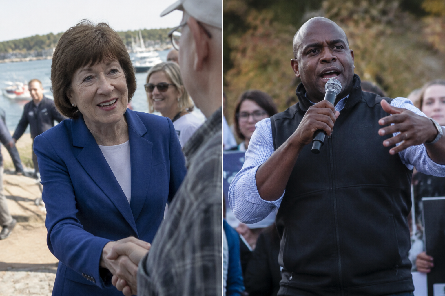 Susan Collins Courts the Middle as Troy Jackson Rallies the Left in Maine Senate Race