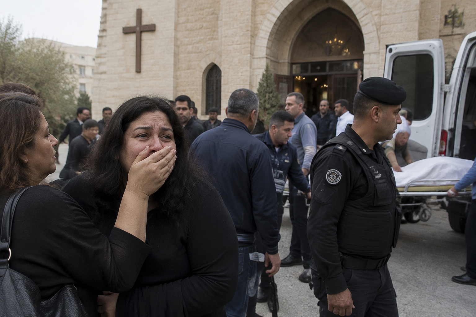 Gunmen Kill 7, Wound 40 at Funeral in Jordan Church
