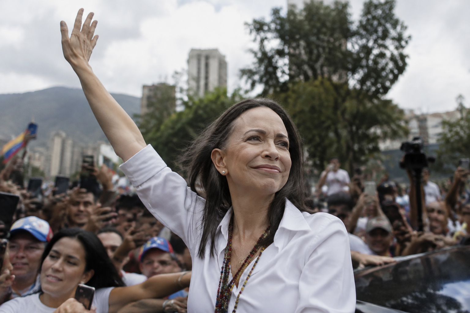 Venezuelan opposition leader María Machado returns after exile