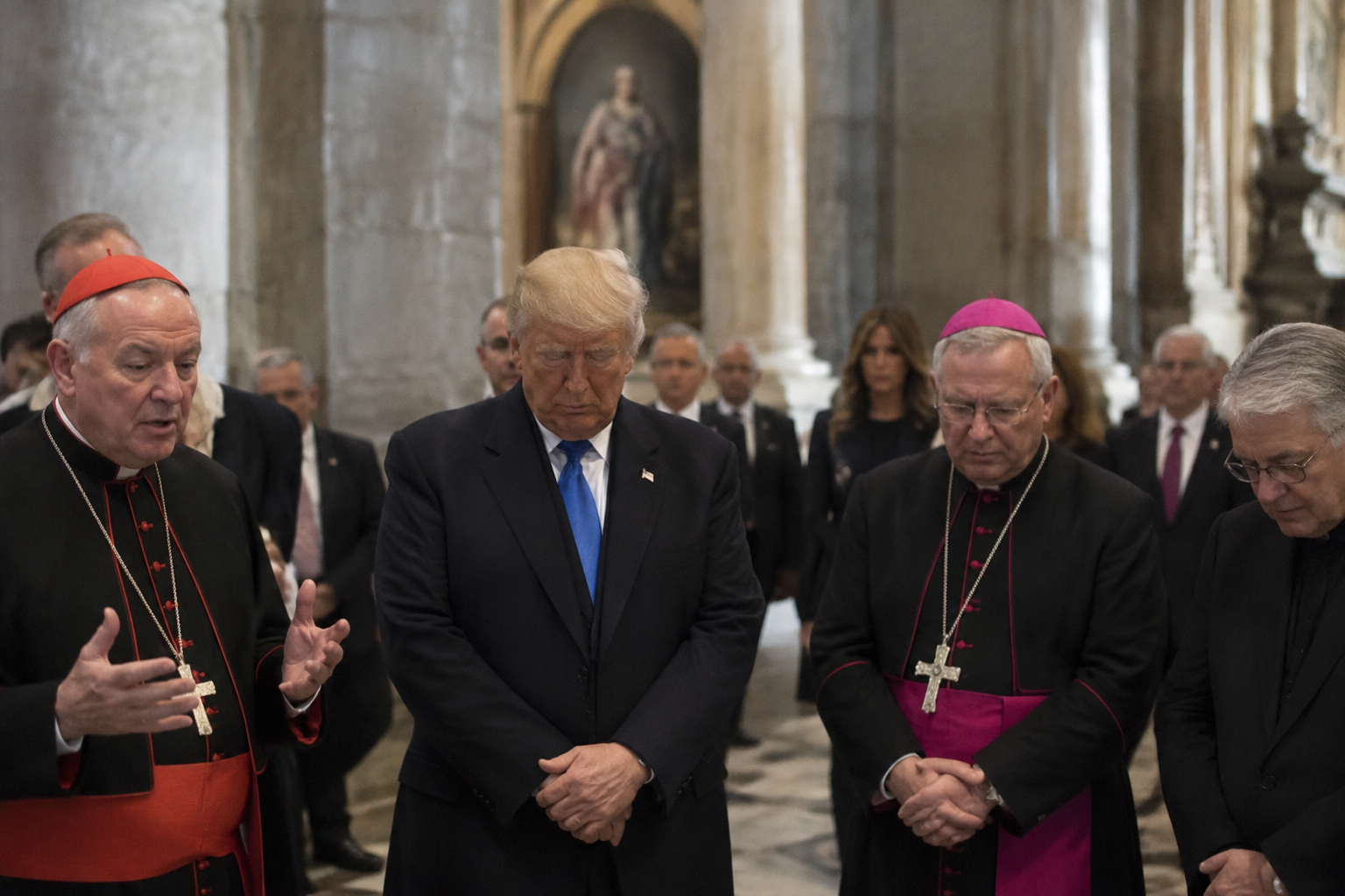 Catholic Leaders Say Trump Prayer Meeting Was Not Meant to Be Political
