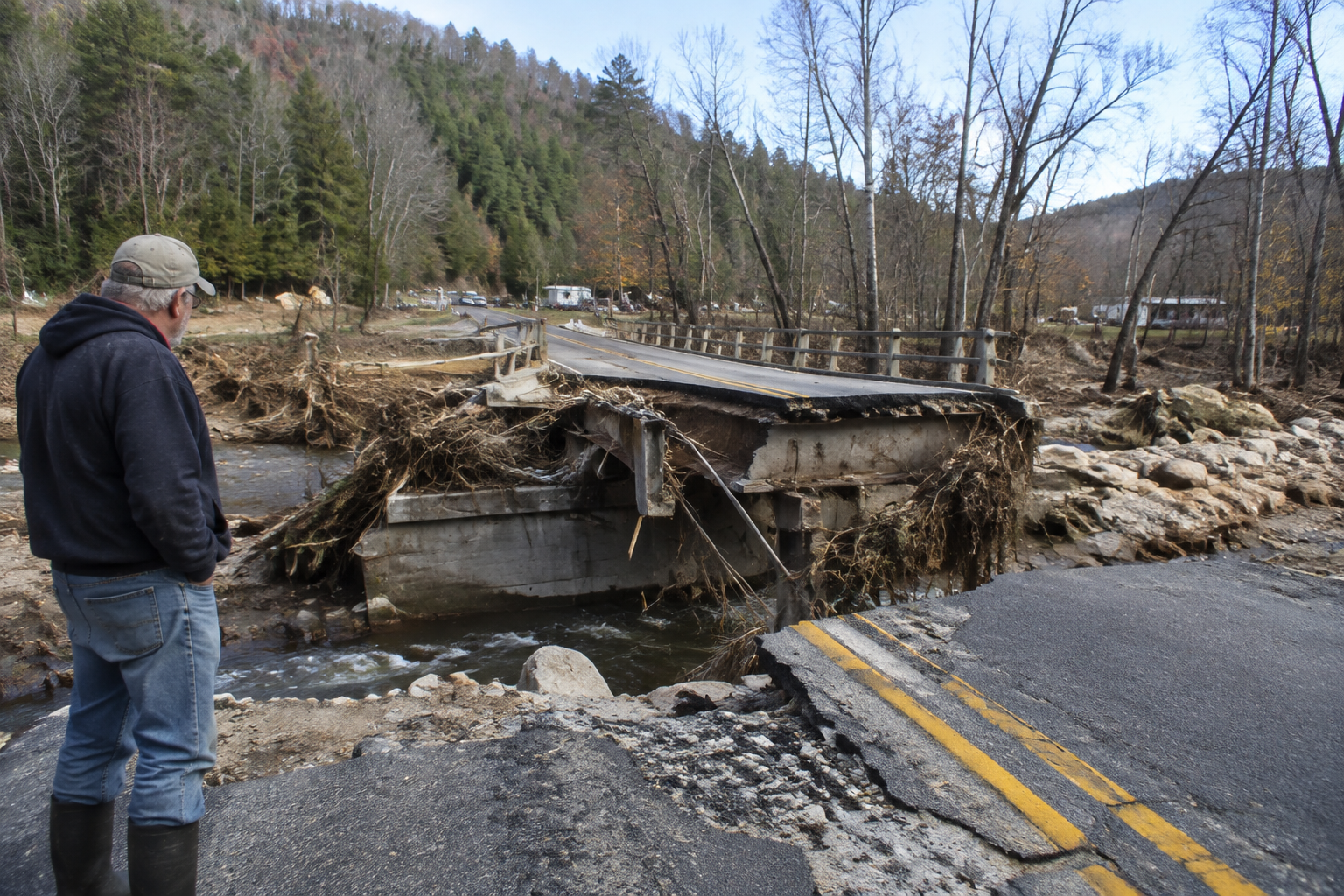 Two Years After Helene, North Carolina Has Rebuilt Only 44 Private Bridges
