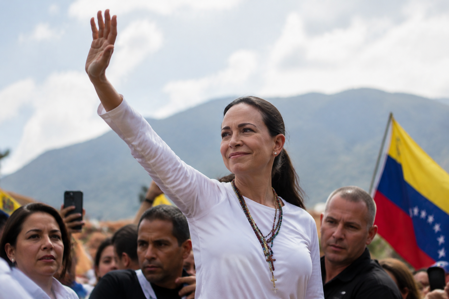 María Machado returns to Venezuela from exile with Trump's support