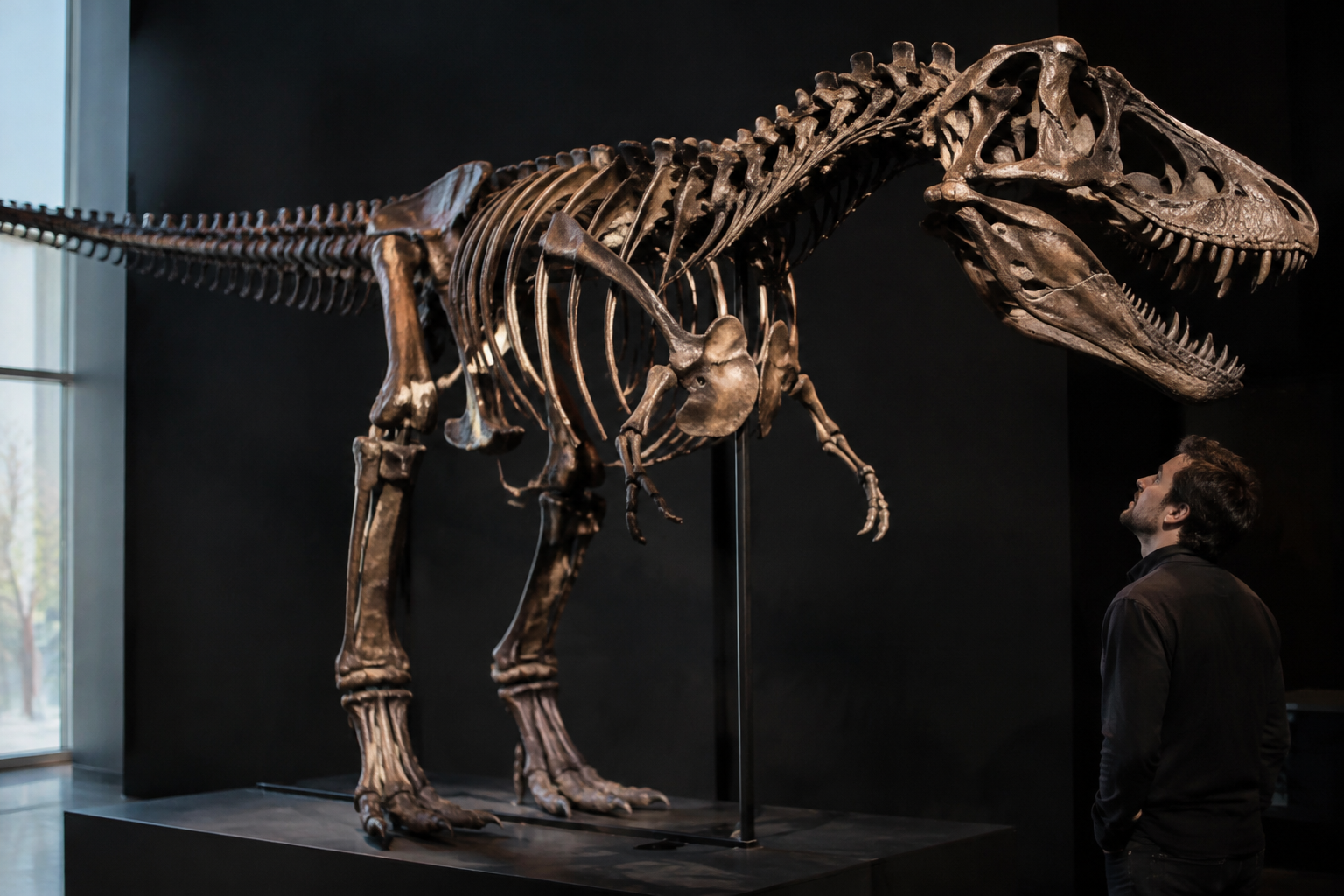 Rare Nanotyrannus skeleton heads to New York auction with £4.5m price tag
