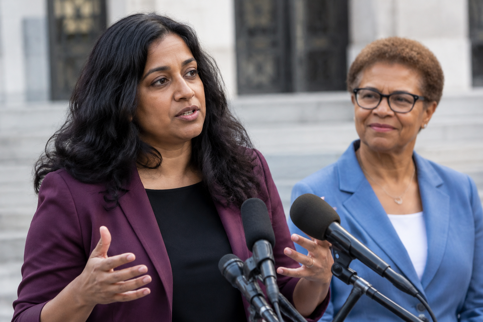 Nithya Raman Mounts Strong Challenge to Karen Bass in Los Angeles Mayor Race