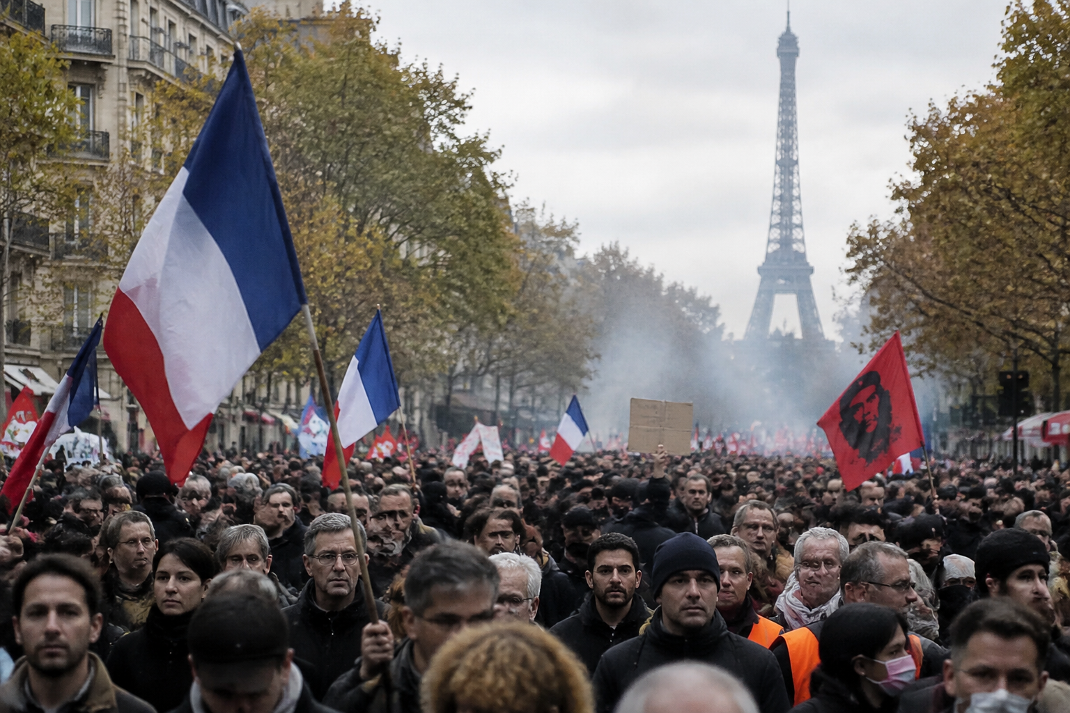 France sees 320,000 protesters as minister warns of Halloween unrest